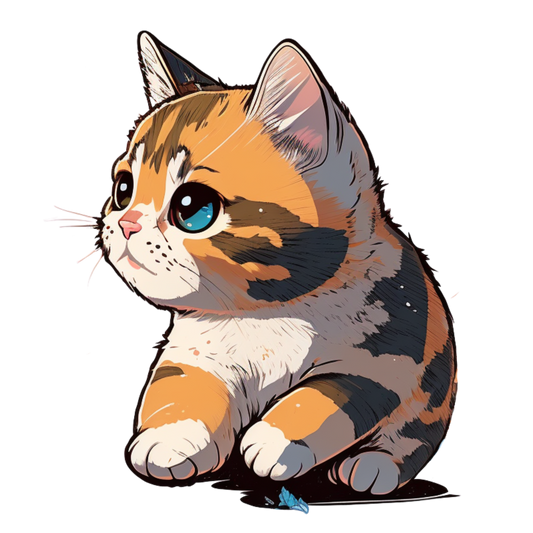 Calico Kitty Waterproof Vinyl Sticker