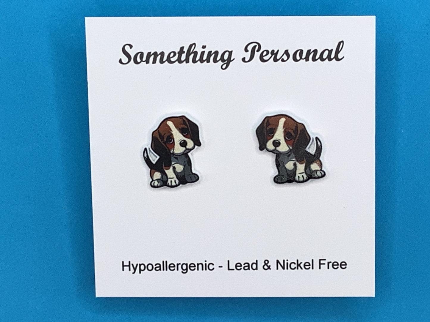 Anna Beagle Puppy Earrings