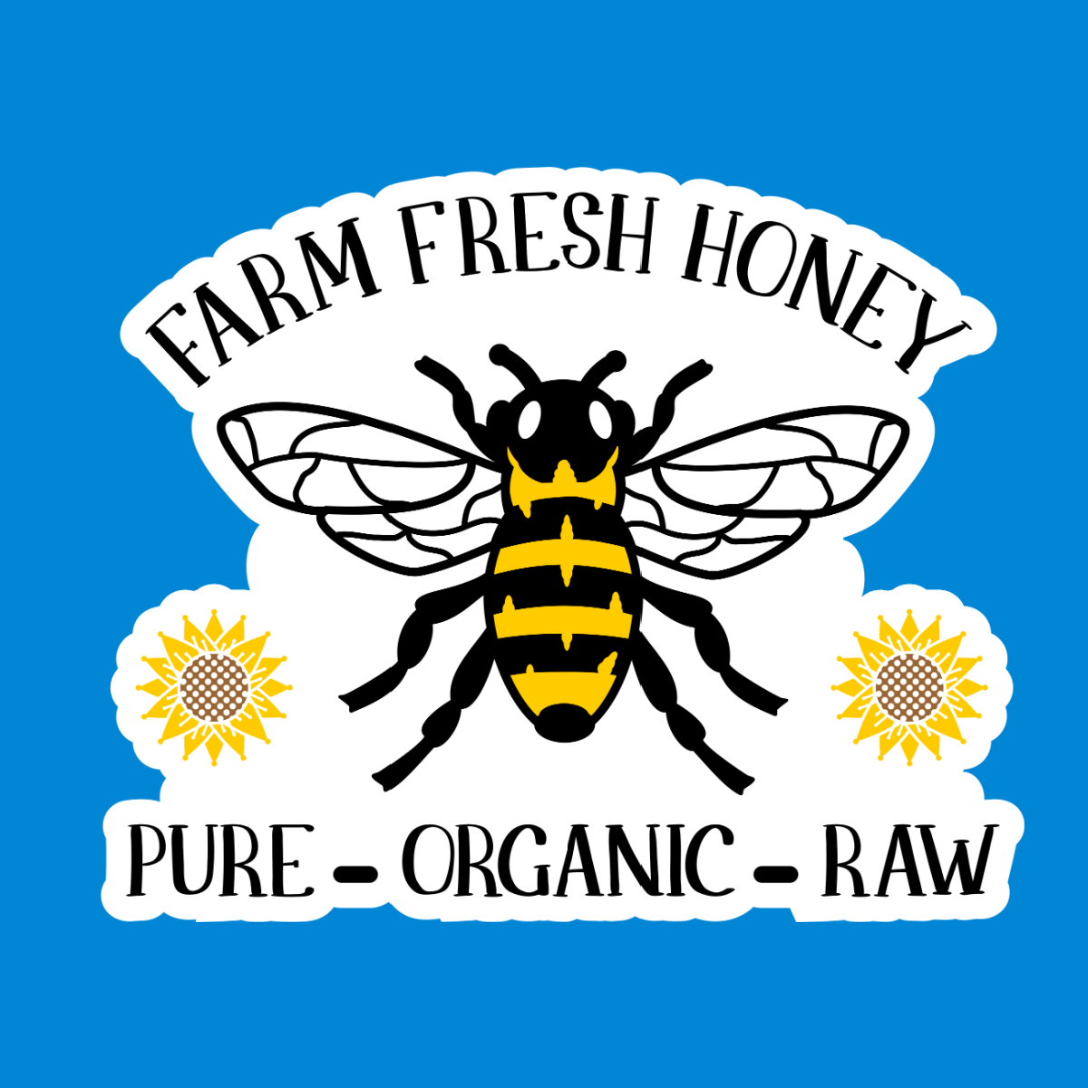 Farm Fresh Honey Waterproof Vinyl Sticker