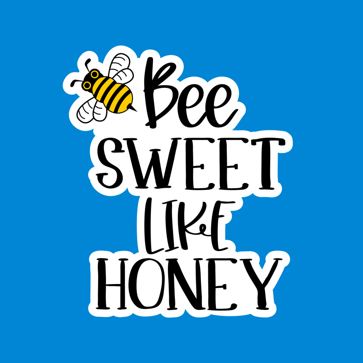 Bee Sweet Like Honey Waterproof Vinyl Sticker