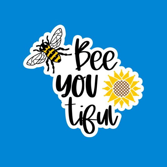 Bee You Tiful Waterproof Vinyl Sticker