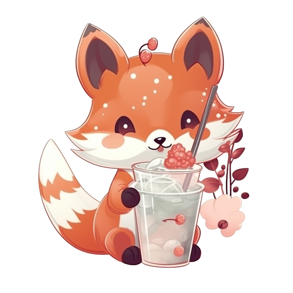 Foxy Boba Waterproof Vinyl Stickers