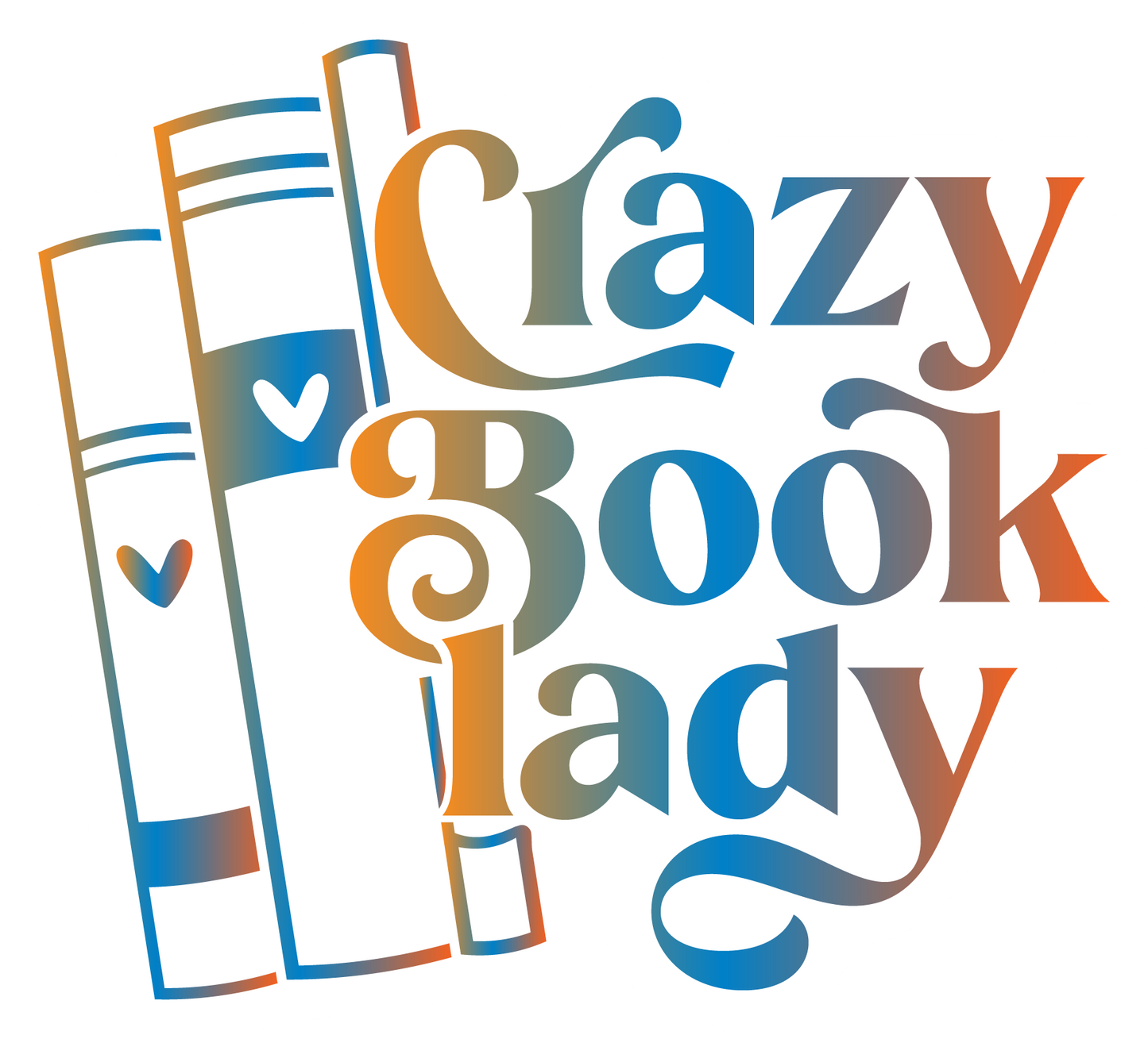 Crazy Book Lady Waterproof Vinyl Sticker