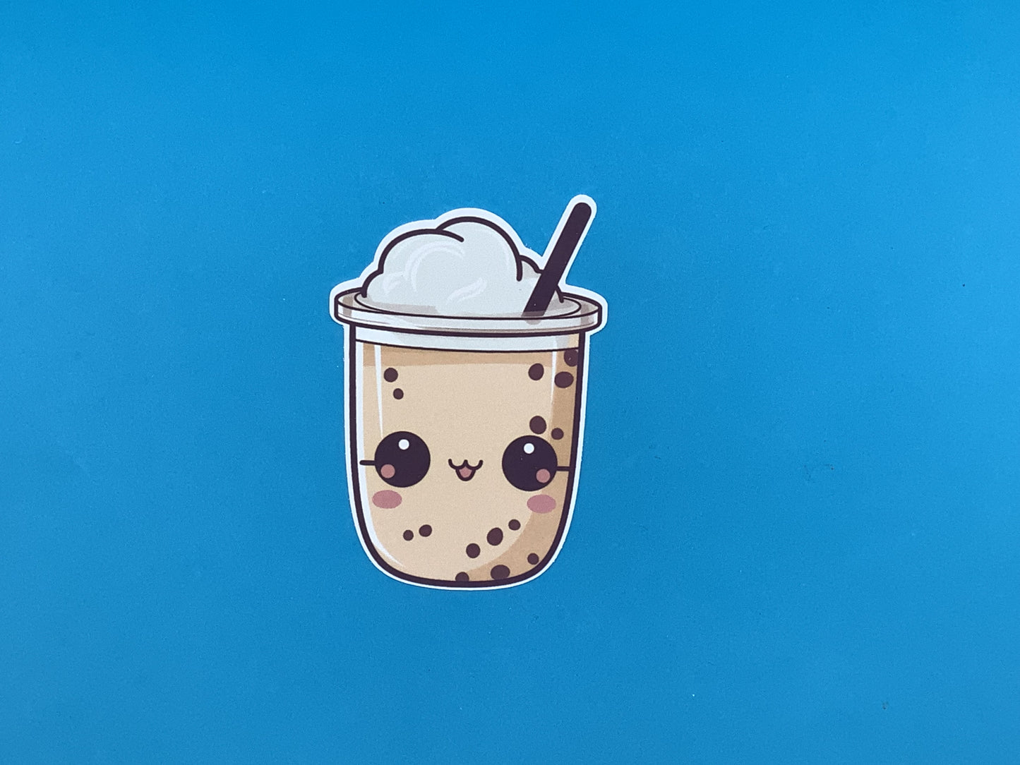 Creamy Boba Waterproof Vinyl Sticker