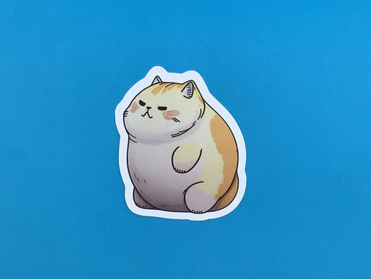 Patty Fat Cat Vinyl Waterproof Sticker