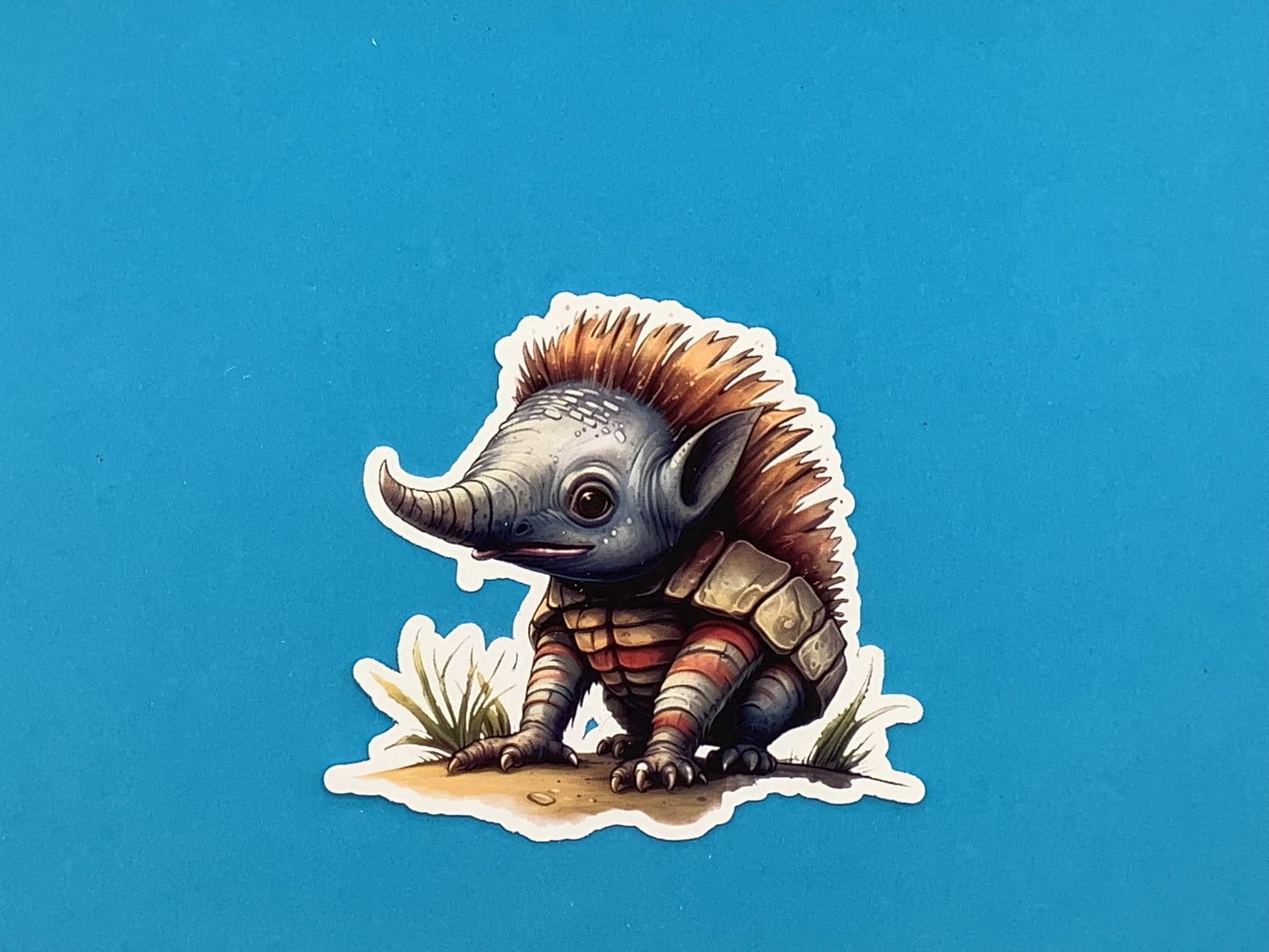 Andi Armadillo Waterproof Vinyl Sticker