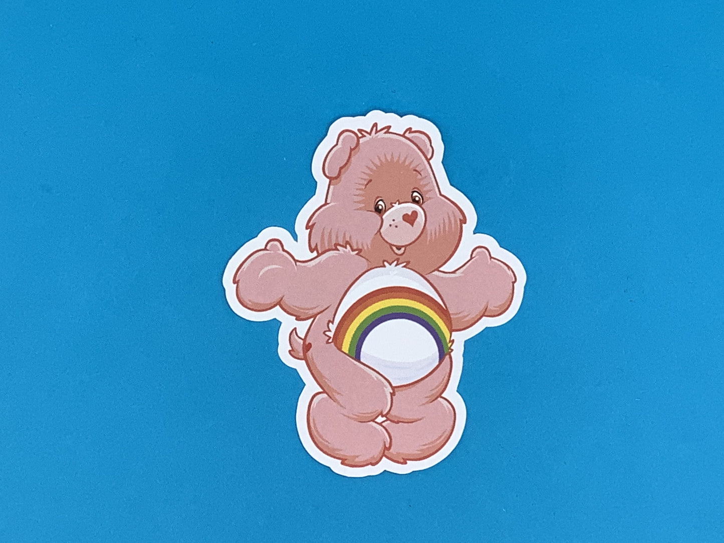 Cheer Bear Care Bear Waterproof Vinyl Sticker