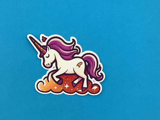 Jenni Unicorn Waterproof Vinyl Sticker