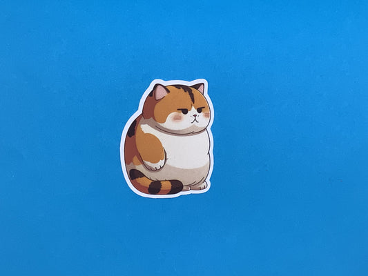 Jess Fat Cat Waterproof Sticker