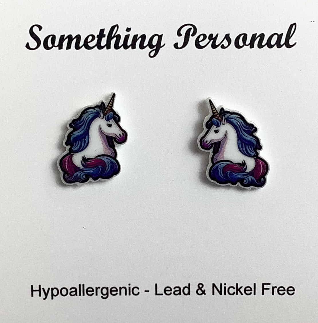 Lavender Unicorn Earrings