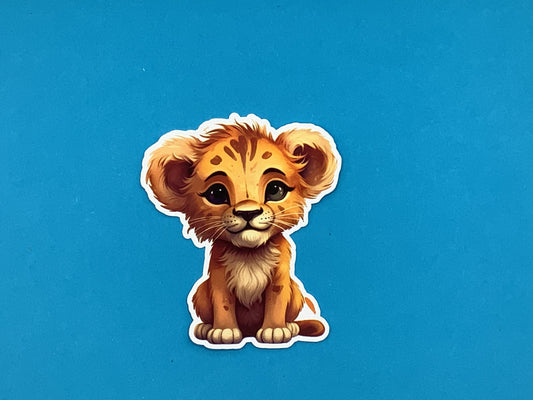 Lenny Lion Waterproof Vinyl Sticker