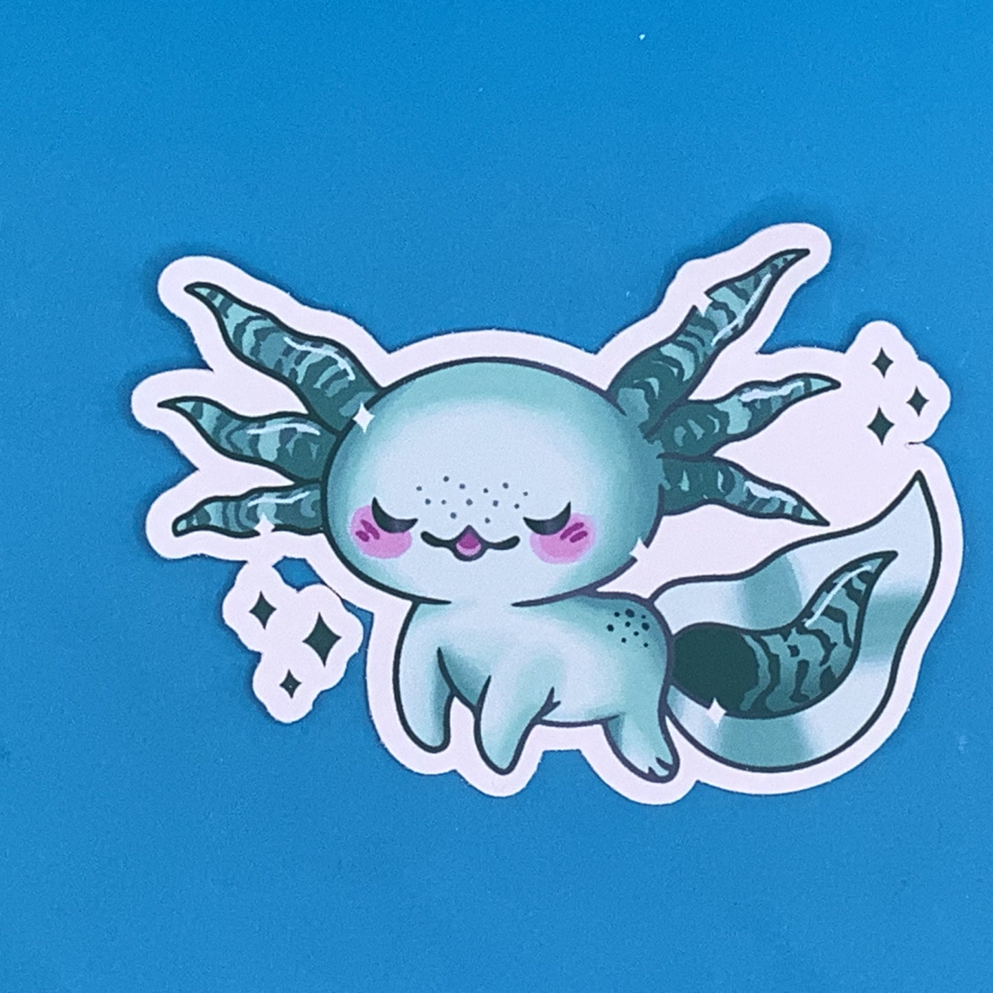 Kawaii Axolotl Lovely Waterproof Vinyl Sticker