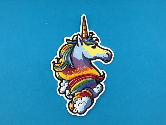 Magic Unicorn Waterproof Vinyl Sticker