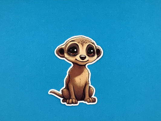 Molli Meerkat Waterproof Vinyl Sticker