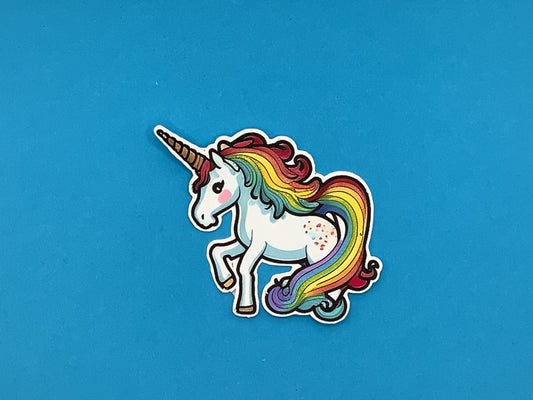 Nellie Unicorn Waterproof Vinyl Sticker