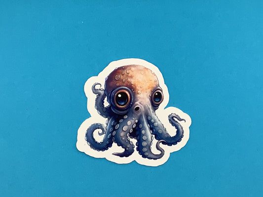 Ollie Octopus Waterproof Vinyl Sticker