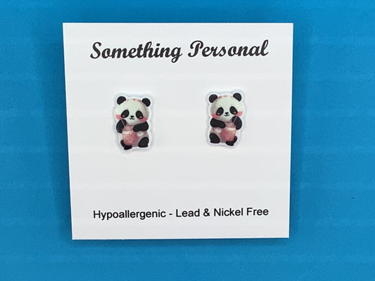 Panda Boba Earrings