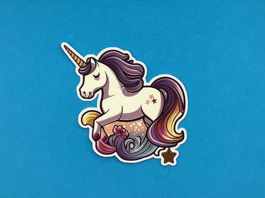 Priscilla Unicorn Waterproof Vinyl Sticker