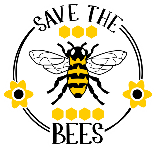 SAVE The BEES Waterproof Vinyl Sticker