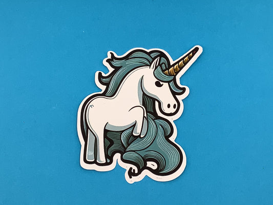 Special Unicorn Waterproof Vinyl Sticker