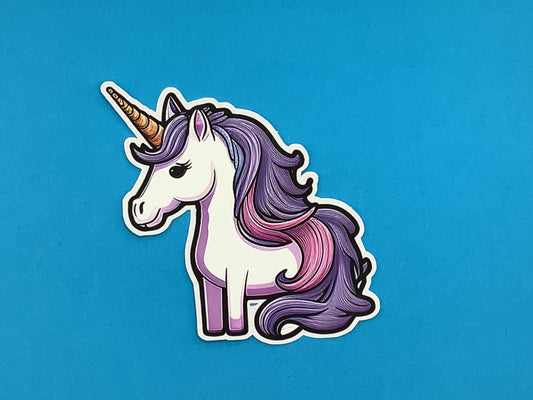 Sweetie Unicorn Waterproof Vinyl Sticker