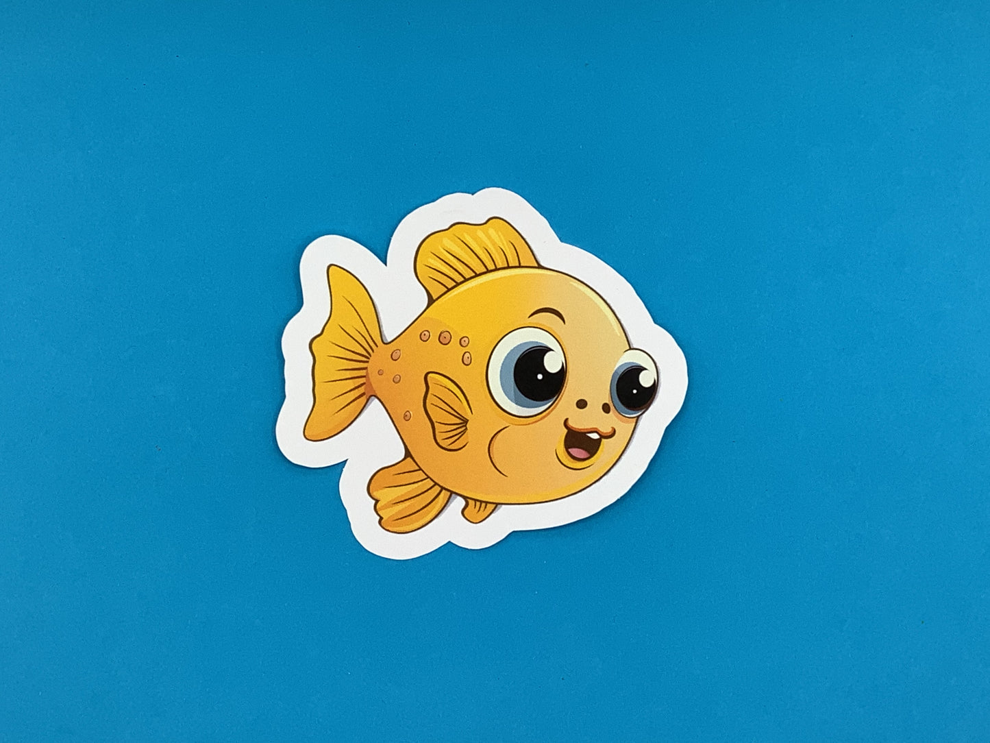 Wendy the Yellow Fish Waterproof Vinyl Sticker