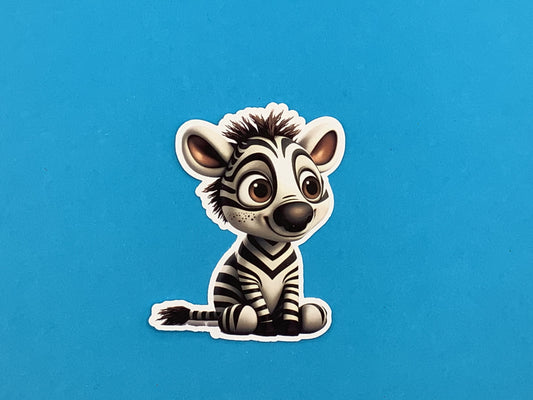 Zani Zebra Waterproof Vinyl Sticker